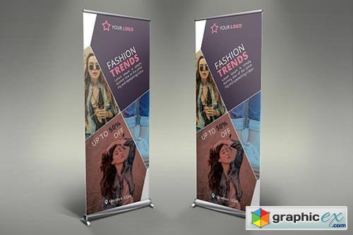 Womens Clothing Roll Up Banner