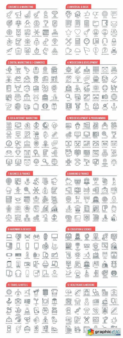 Outline Icons Pack
