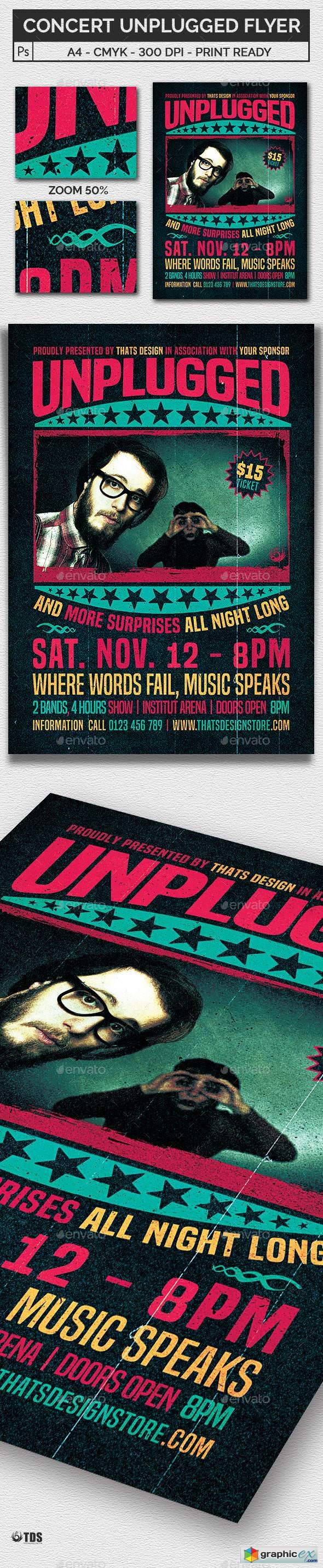 Concert Unplugged Flyer Template