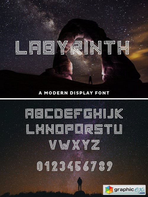Labyrinth Font » Free Download Vector Stock Image Photoshop Icon