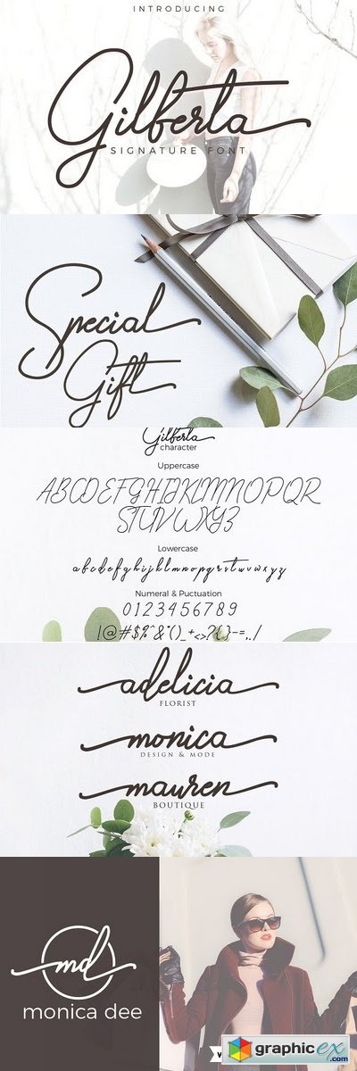 Gilberta - Signature Font