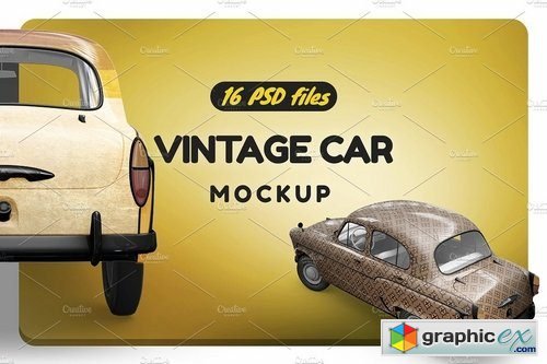 Vintage Car Mockup 2174025