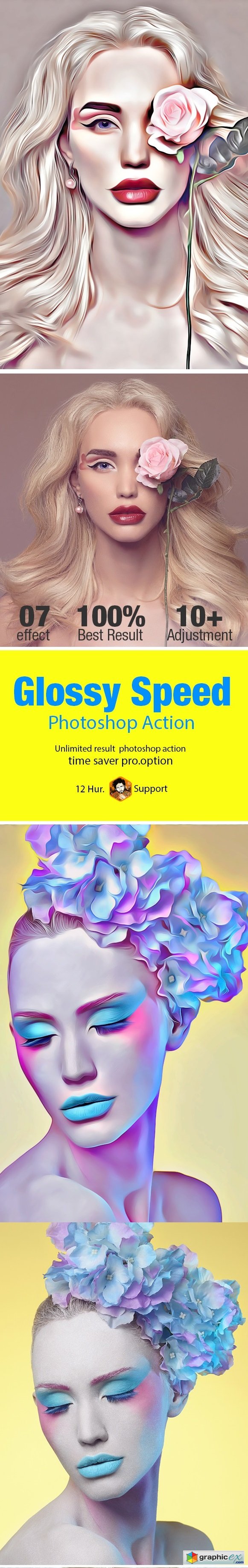 Glossy Speed Art Action