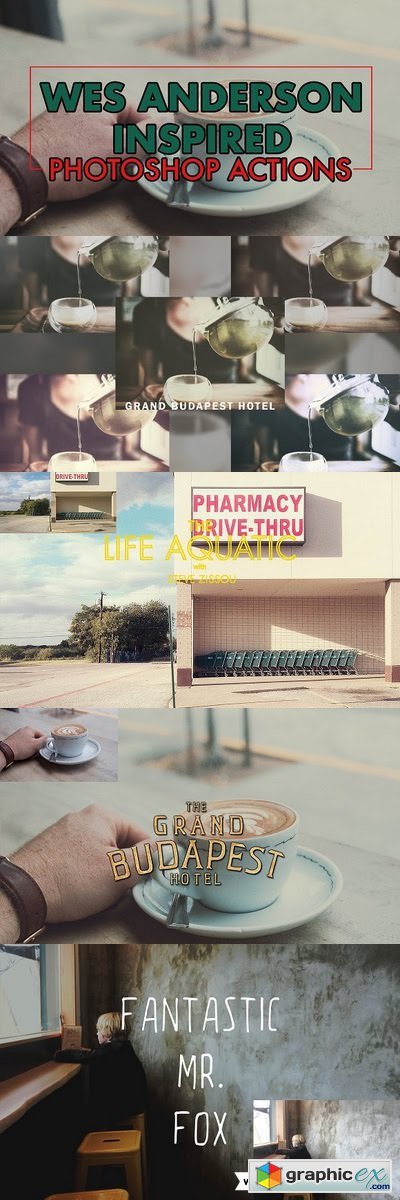 Wes Anderson Inspired Photoshop Actions