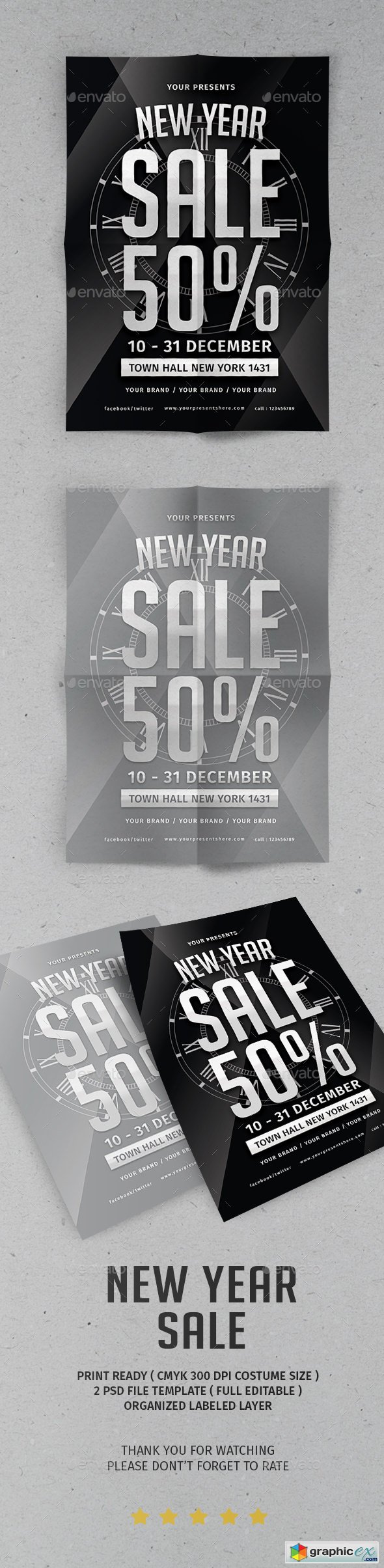 New Year Sale Flyer 21096343