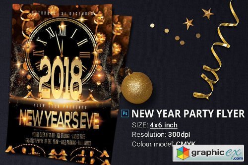 New Year Christmas Party Flyer 2118685