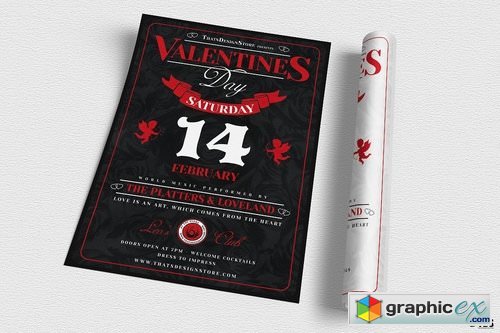 Valentines Day Flyer Template V12 2134004