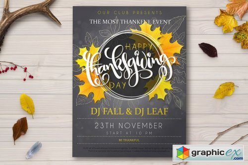 Thanksgiving Posters With Lettering