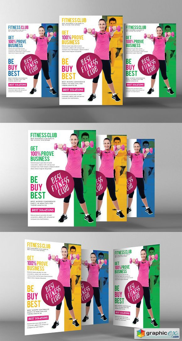 Fitness Club Flyer Template 2172345