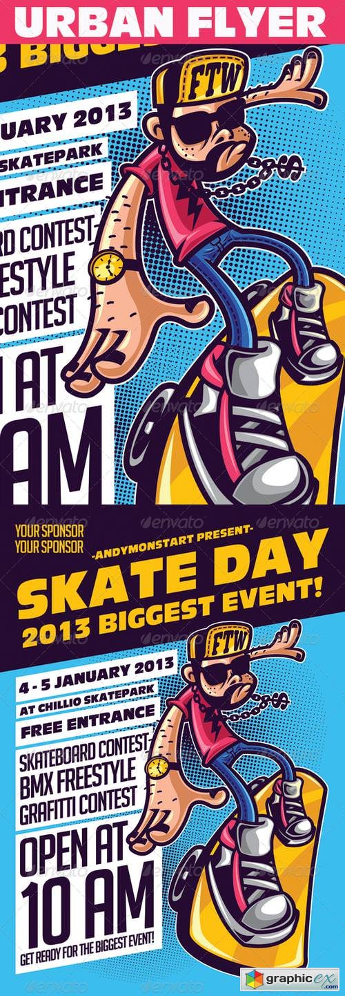 Skate Day Urban Event Flyer