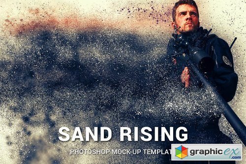 Sand Rising Photoshop Mock-ups