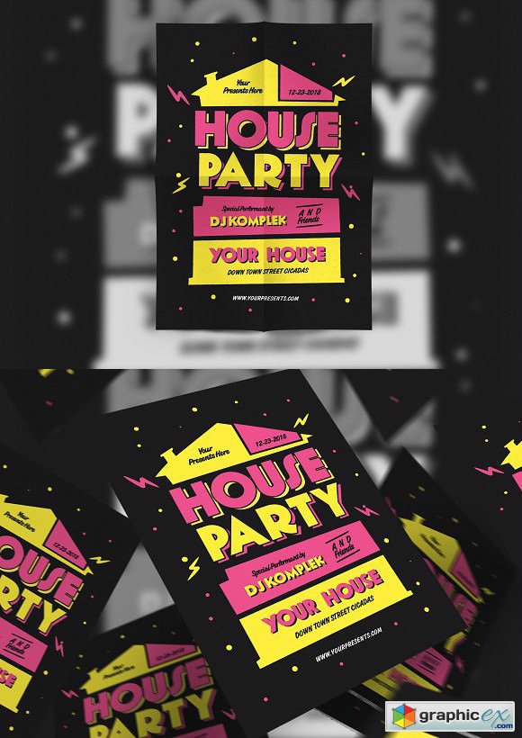 House Party Flyer 2125941
