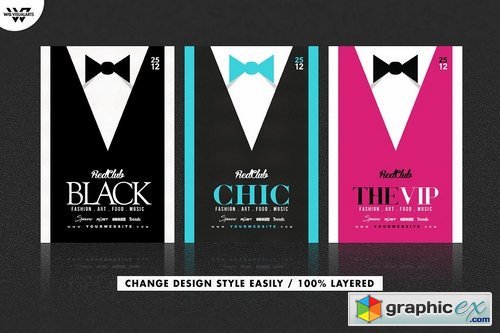3in1 VIP CLASSY SUIT Flyer Template