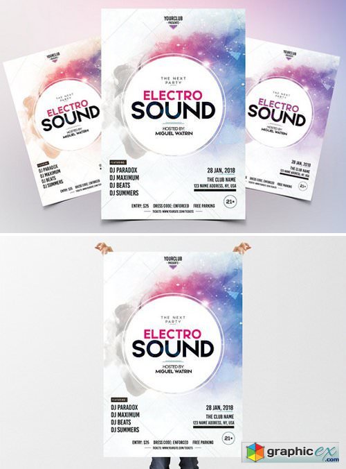 Electro Sound - Party PSD Flyer