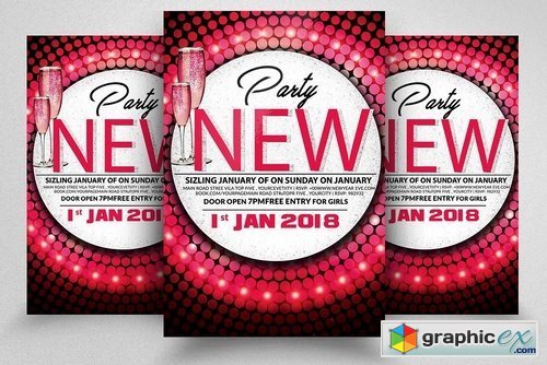 New Year Bash Flyer Template 2168170