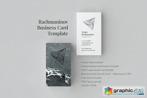 Rachmaninov Business Card Template