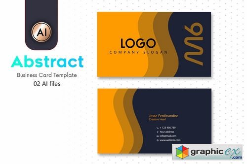 Abstract Business Card Template - 16