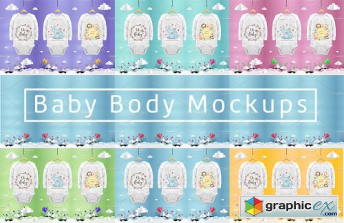 Baby Body Mockups PSD JPG