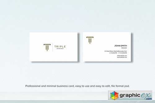 Minimal professional business card