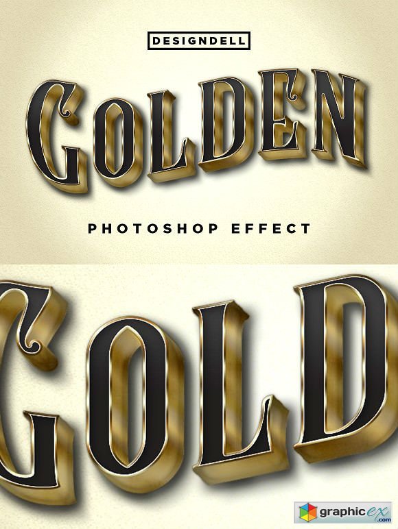 Golden Photoshop Effect