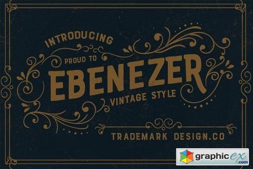 Ebenezer + Badges Logo And Ornament