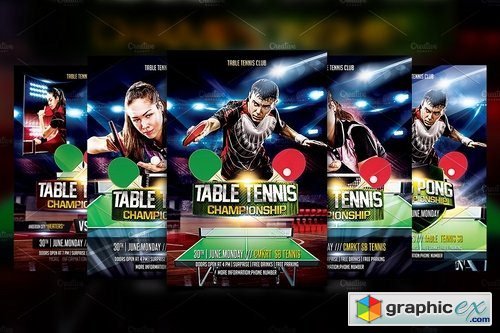 Table Tennis Flyer Template 2184116