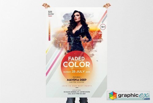Faded Color - Event Flyer Template