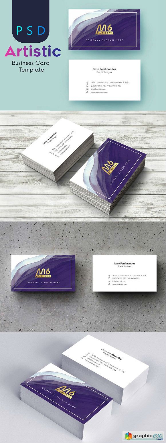 Artistic Business Card Template- S08