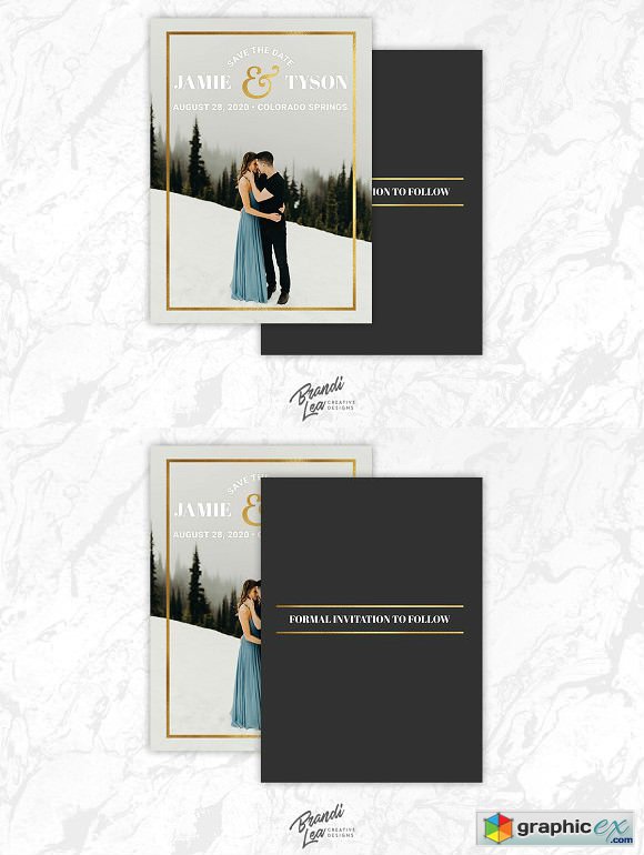 Save the Date Card Template 2180207