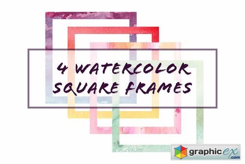 18 Assorted Water Color Elements