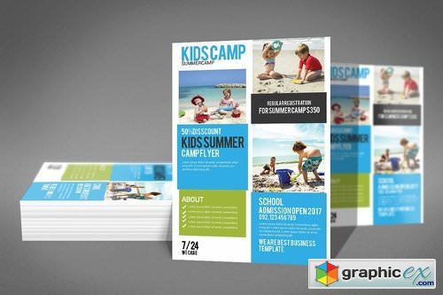 Kids Summer Camp Flyer Template
