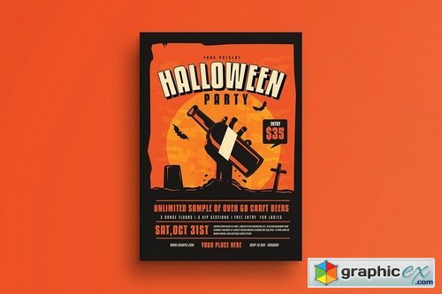 Halloween Party Flyer 1910420