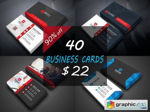 40 Business Card Bundle