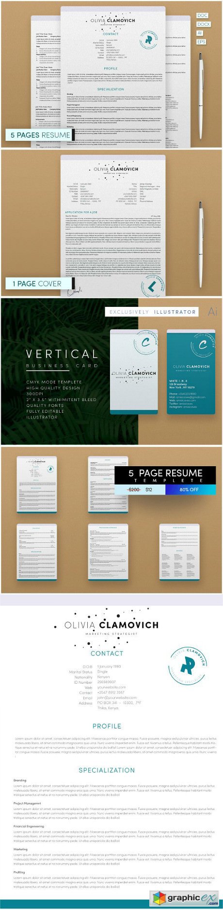 5 Page Resume Template
