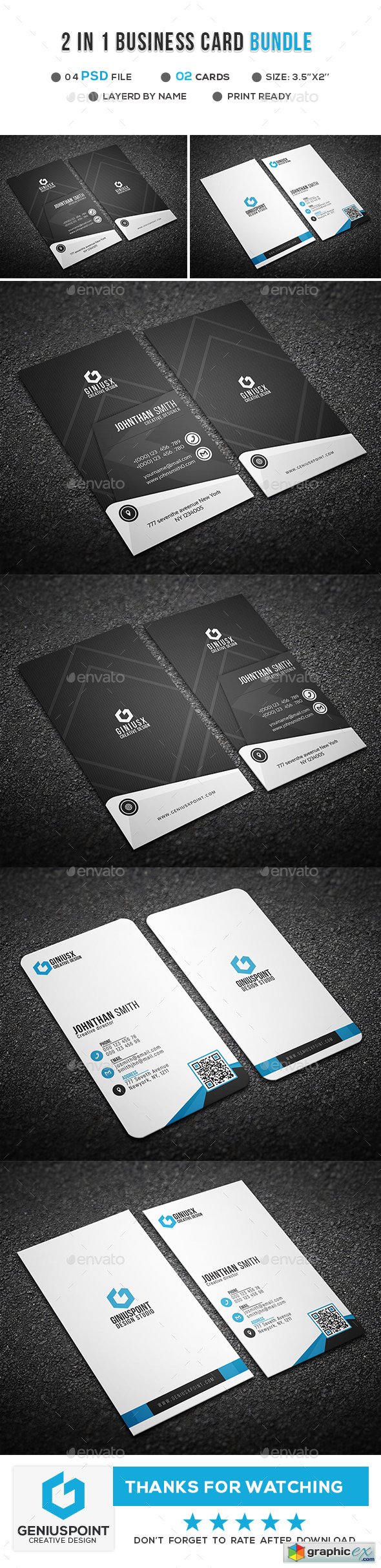2 in 1 Business Card Bundle 21255328