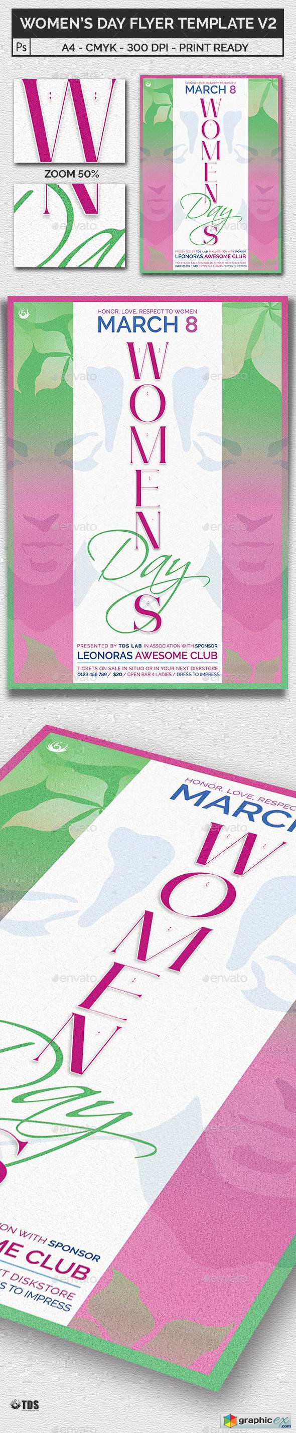 Womens Day Flyer Template V2 19408158