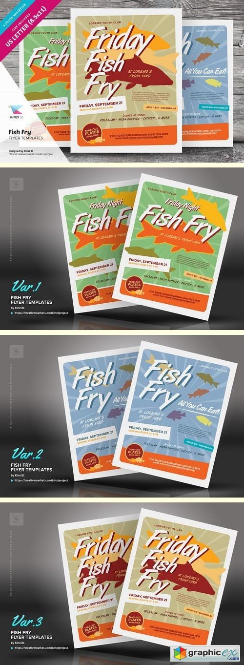 Fish Fry Flyer Templates