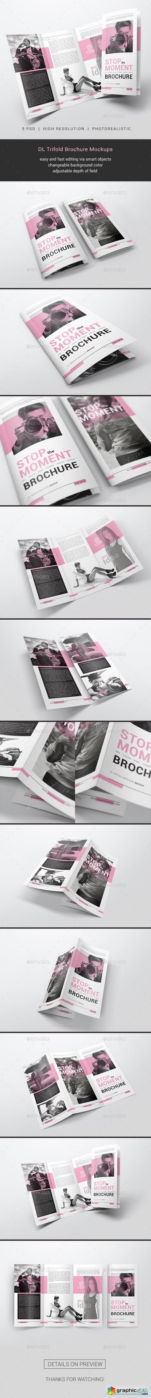 DL Trifold Brochure Mockups 21289220