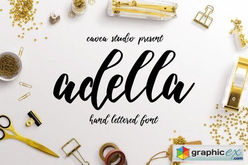 Adella Handlettered Script