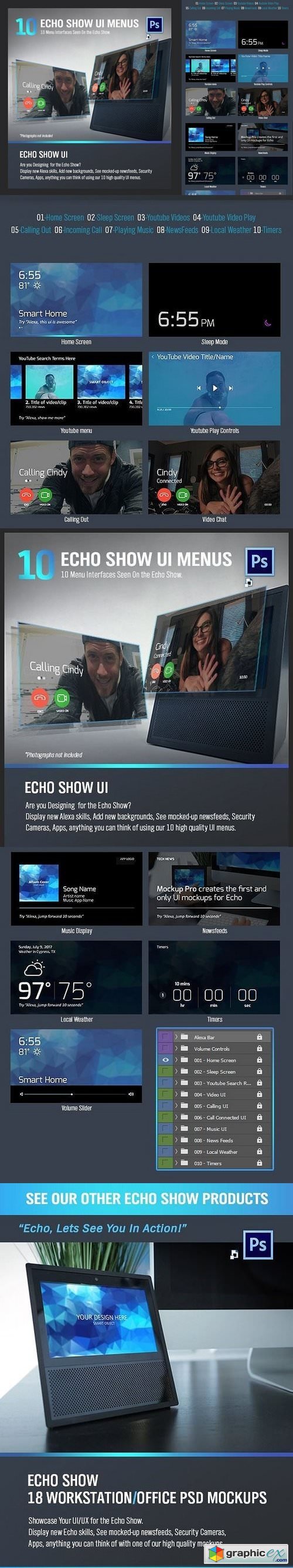 10 Echo Show UI Menus
