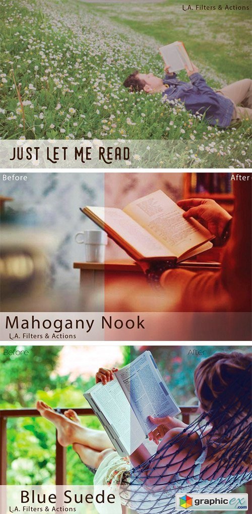 Just Let Me Read - Photoshop Actions