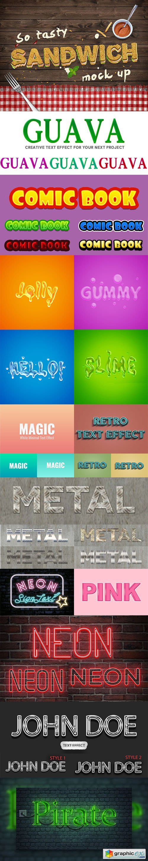 12 Exclusive Text Effects for Photoshop [ASL/PSD]