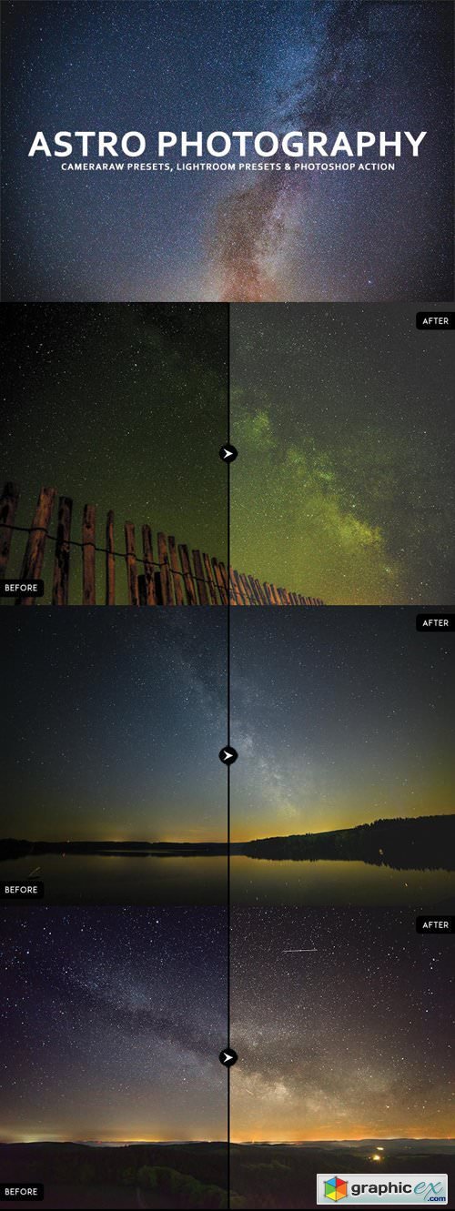 Astrophotography Presets [Lightroom/Cameraraw/Photoshop]