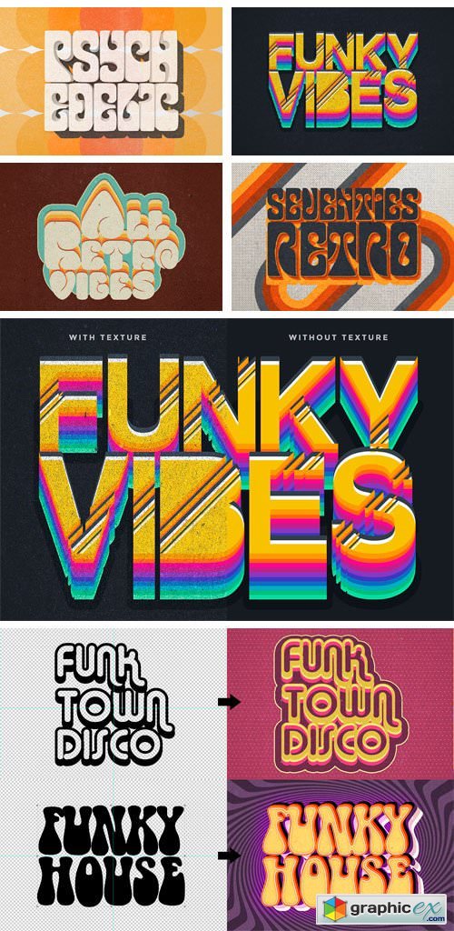 70s Text Effects for Photoshop