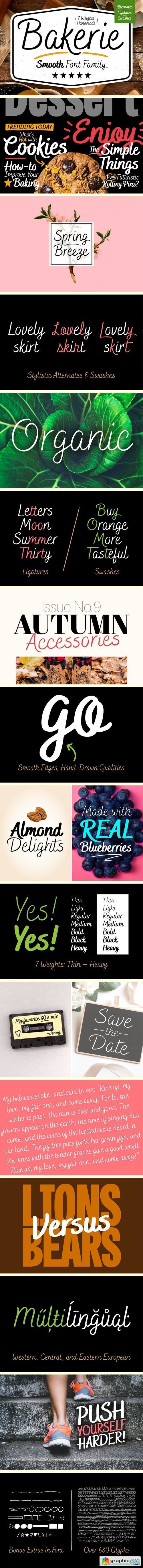 Bakerie Smooth Font Family