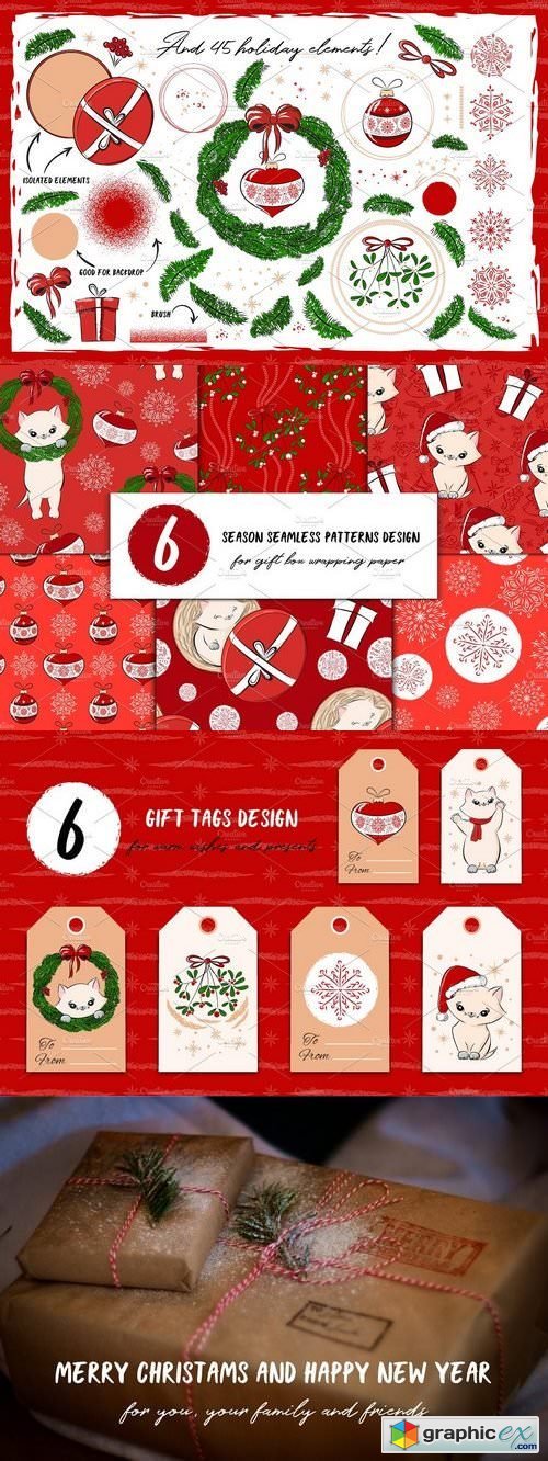 Christmas MEOW ? Cute holiday pack
