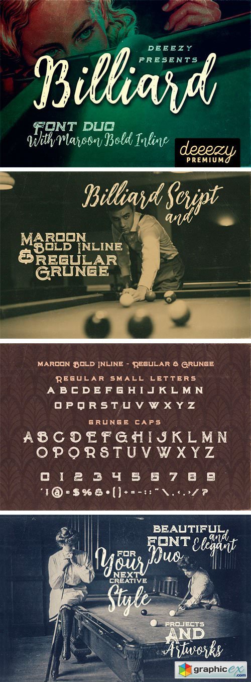 Billiard Font Duo