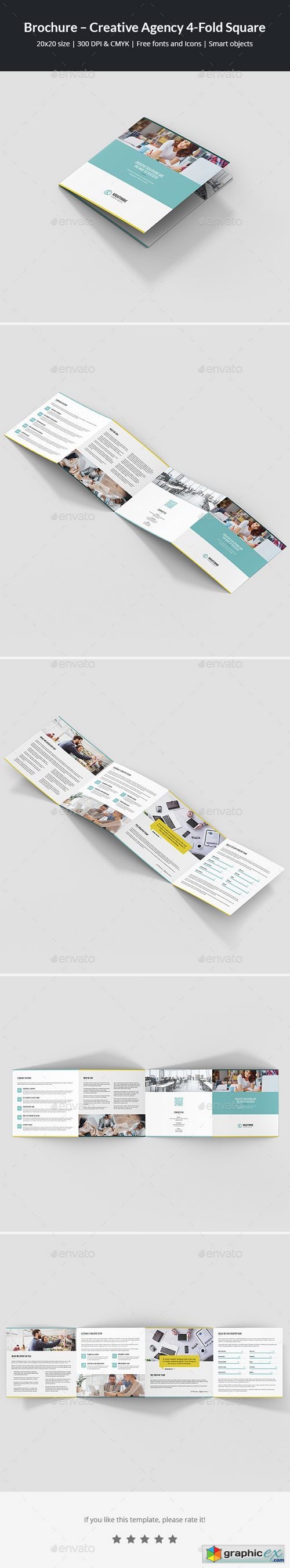 Brochure  Creative Agency 4-Fold Square