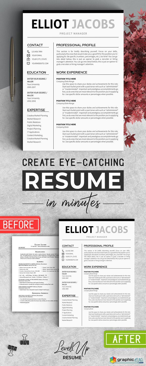 Minimalist Resume Template Clean CV