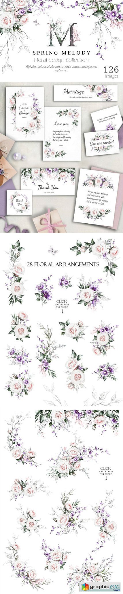 Spring Melody Floral Design bundle